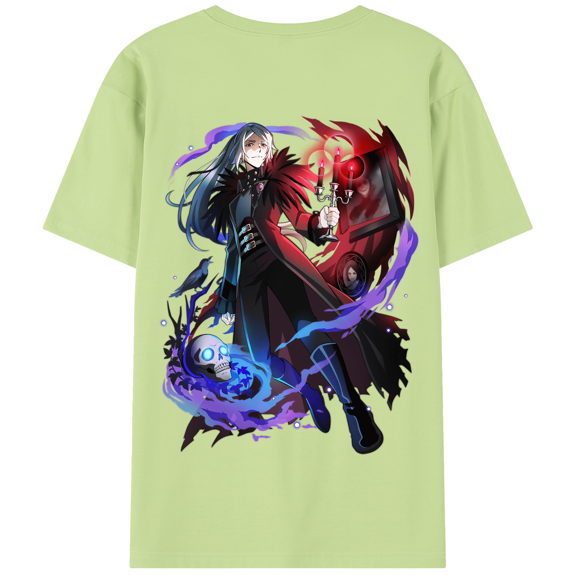 （画像用） 文豪ストレイドッグス Bungo Stray Dogs 綿100％半袖Tシャツ（背面プリント）